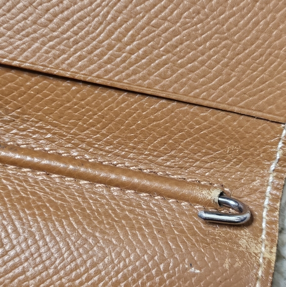 Hermès Tan Leather Flap Agenda Notebook Checkbook Wallet - Picture 7 of 10
